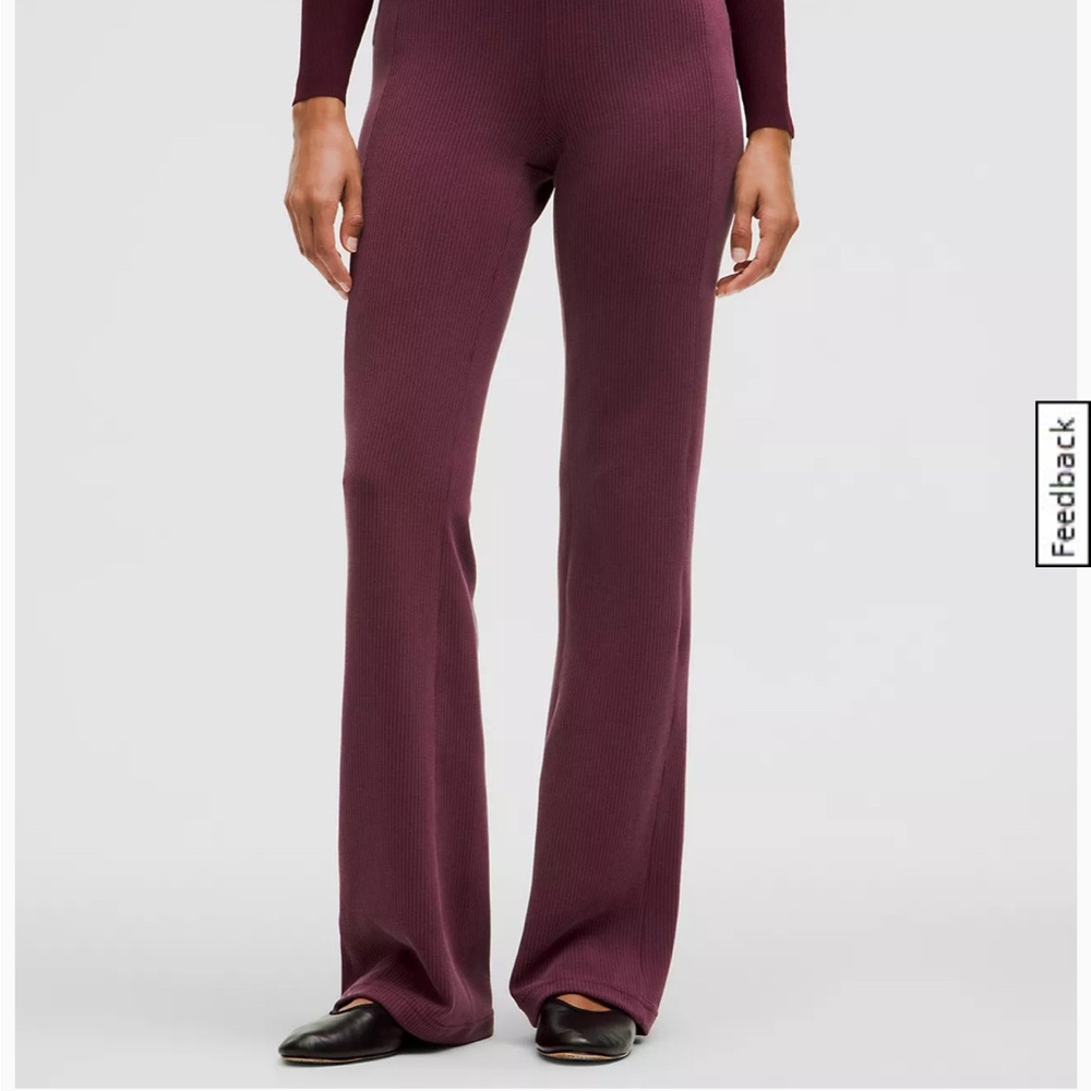 Ribbed Softstreme Flared pant regular